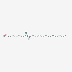 molecular formula C18H36O B8262347 6-Octadecen-1-ol, (E)- CAS No. 62972-94-5