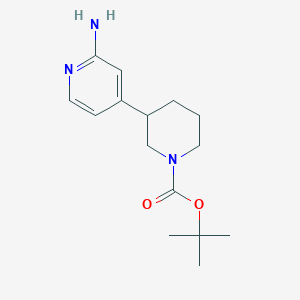 molecular formula C15H23N3O2 B8262389 2-Amino-4-(N-Boc-piperidin-3-yl)pyridine 