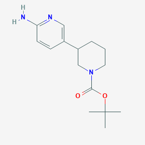 molecular formula C15H23N3O2 B8262396 2-Amino-5-(N-Boc-piperidin-3-yl)pyridine 
