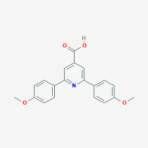 molecular formula C20H17NO4 B8262481 2,6-Bis(4-methoxyphenyl)pyridine-4-carboxylic acid CAS No. 38947-58-9