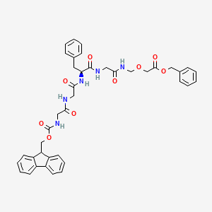 molecular formula C40H41N5O9 B8262517 Fmoc-Gly-Gly-L-Phe-N-[(Cbz-estermethoxy)methyl]Glycinamide 