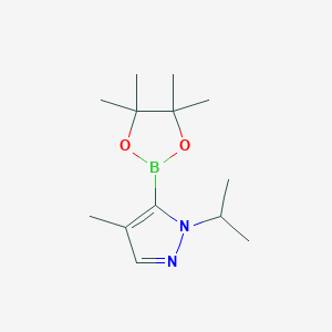 molecular formula C13H23BN2O2 B8262551 4-methyl-1-(propan-2-yl)-5-(4,4,5,5-tetramethyl-1,3,2-dioxaborolan-2-yl)-1H-pyrazole 