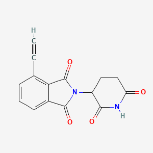molecular formula C15H10N2O4 B8262562 2-(2,6-Dioxopiperidin-3-yl)-4-ethynylisoindole-1,3-dione 