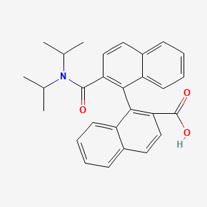 1-[2-[Di(propan-2-yl)carbamoyl]naphthalen-1-yl]naphthalene-2-carboxylic acid