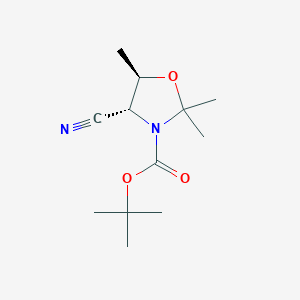 tert-butyl (4R,5R)-4-cyano-2,2,5-trimethyl-1,3-oxazolidine-3-carboxylate