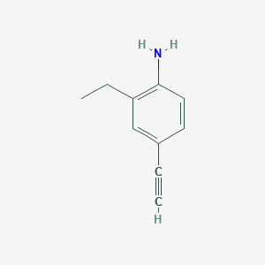 molecular formula C10H11N B8262618 2-Ethyl-4-ethynylaniline 
