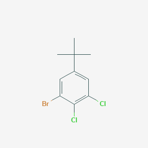 molecular formula C10H11BrCl2 B8262639 1-Bromo-5-tert-butyl-2,3-dichlorobenzene 