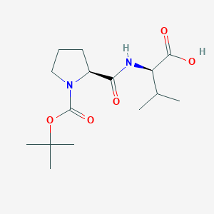 molecular formula C15H26N2O5 B8262703 D-Valine, N-[1-[(1,1-dimethylethoxy)carbonyl]-L-prolyl]- 