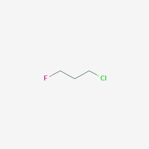 molecular formula C3H6ClF B8262802 1-Chloro-3-fluoropropane CAS No. 462-38-4