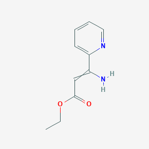 3-Amino-3-(2-pyridinyl)-2-propenoic acid ethyl ester
