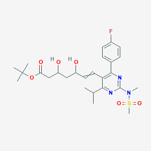 Tert-butyl 7-[4-(4-fluorophenyl)-2-[methyl(methylsulfonyl)amino]-6-propan-2-ylpyrimidin-5-yl]-3,5-dihydroxyhept-6-enoate