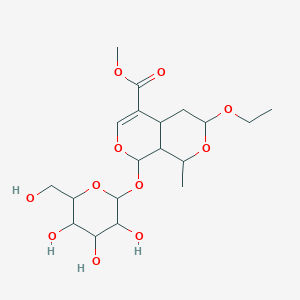 molecular formula C19H30O11 B8262837 7-O-乙基皂甙元 