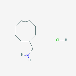 molecular formula C9H18ClN B8262859 Cyclooct-4-en-1-ylmethanamine;hydrochloride 