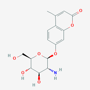 molecular formula C16H19NO7 B8262943 7-[(2S,3R,4R,5S,6R)-3-amino-4,5-dihydroxy-6-(hydroxymethyl)oxan-2-yl]oxy-4-methylchromen-2-one 