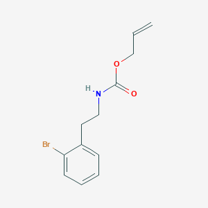 molecular formula C12H14BrNO2 B8262954 Allyl 2-bromophenethylcarbamate 