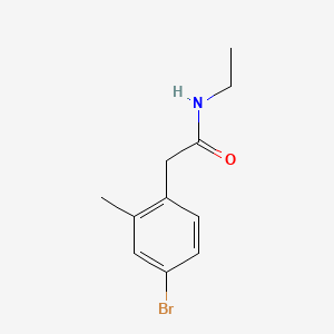 molecular formula C11H14BrNO B8262960 2-(4-Bromo-2-methylphenyl)-N-ethylacetamide 