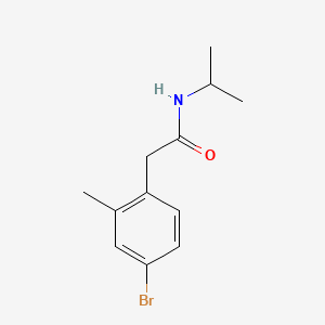 molecular formula C12H16BrNO B8262967 2-(4-Bromo-2-methylphenyl)-N-isopropylacetamide 