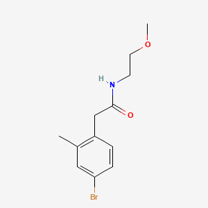 molecular formula C12H16BrNO2 B8262978 2-(4-Bromo-2-methylphenyl)-N-(2-methoxyethyl)acetamide 