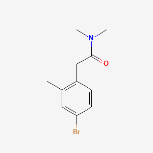 molecular formula C11H14BrNO B8262992 2-(4-Bromo-2-methylphenyl)-N,N-dimethylacetamide 