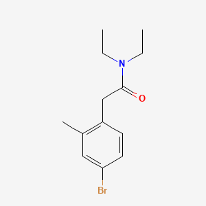 molecular formula C13H18BrNO B8262999 2-(4-Bromo-2-methylphenyl)-N,N-diethylacetamide 