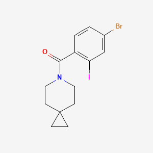 molecular formula C14H15BrINO B8263056 (4-Bromo-2-iodophenyl)(6-azaspiro[2.5]octan-6-yl)methanone 