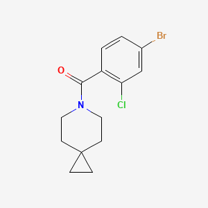 molecular formula C14H15BrClNO B8263071 (4-Bromo-2-chlorophenyl)(6-azaspiro[2.5]octan-6-yl)methanone 