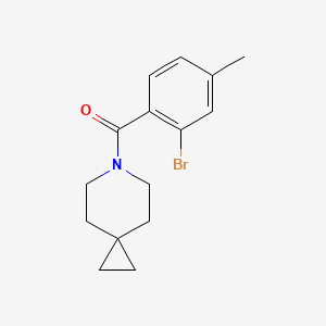 molecular formula C15H18BrNO B8263076 (2-Bromo-4-methylphenyl)(6-azaspiro[2.5]octan-6-yl)methanone 