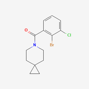 molecular formula C14H15BrClNO B8263097 (2-Bromo-3-chlorophenyl)(6-azaspiro[2.5]octan-6-yl)methanone 