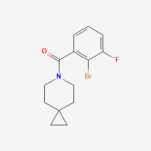 molecular formula C14H15BrFNO B8263101 (2-Bromo-3-fluorophenyl)(6-azaspiro[2.5]octan-6-yl)methanone 