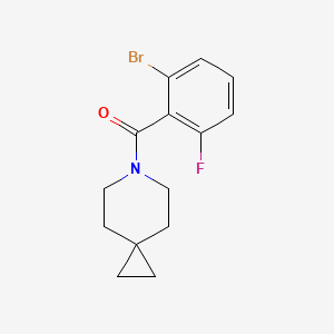 molecular formula C14H15BrFNO B8263111 (2-Bromo-6-fluorophenyl)(6-azaspiro[2.5]octan-6-yl)methanone 