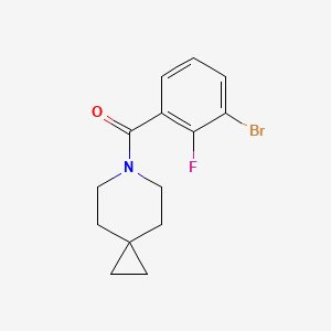 molecular formula C14H15BrFNO B8263136 (3-Bromo-2-fluorophenyl)(6-azaspiro[2.5]octan-6-yl)methanone 