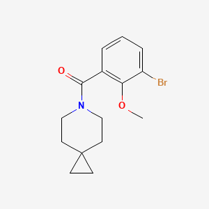 molecular formula C15H18BrNO2 B8263139 (3-Bromo-2-methoxyphenyl)(6-azaspiro[2.5]octan-6-yl)methanone 