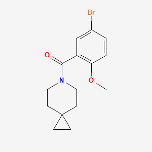 molecular formula C15H18BrNO2 B8263148 (5-Bromo-2-methoxyphenyl)(6-azaspiro[2.5]octan-6-yl)methanone 