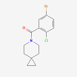 molecular formula C14H15BrClNO B8263156 (5-Bromo-2-chlorophenyl)(6-azaspiro[2.5]octan-6-yl)methanone 