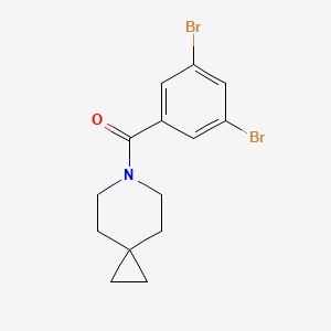 molecular formula C14H15Br2NO B8263184 (3,5-Dibromophenyl)(6-azaspiro[2.5]octan-6-yl)methanone 