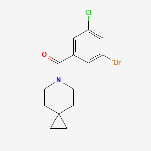 molecular formula C14H15BrClNO B8263187 (3-Bromo-5-chlorophenyl)(6-azaspiro[2.5]octan-6-yl)methanone 