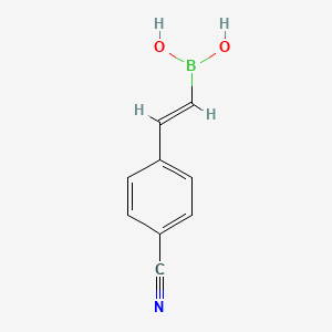molecular formula C9H8BNO2 B8263204 (E)-(4-Cyanostyryl)boronicacid CAS No. 352525-92-9