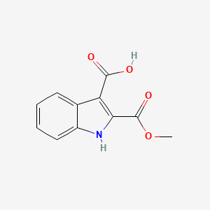 molecular formula C11H9NO4 B8263233 2-(Methoxycarbonyl)-1H-indole-3-carboxylic acid 