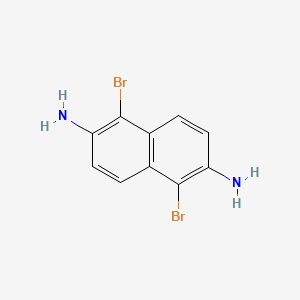molecular formula C10H8Br2N2 B8263259 1,5-Dibromonaphthalene-2,6-diamine 