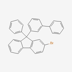9-([1,1'-Biphenyl]-3-yl)-2-bromo-9-phenyl-9H-fluorene