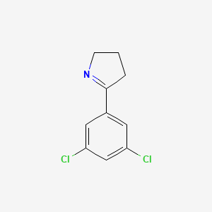 molecular formula C10H9Cl2N B8263268 5-(3,5-Dichlorophenyl)-3,4-dihydro-2H-pyrrole 