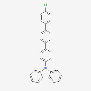 molecular formula C30H20ClN B8263286 9-(4''-Chloro-[1,1':4',1''-terphenyl]-4-yl)-9H-carbazole 