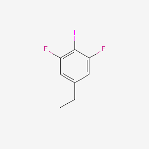 molecular formula C8H7F2I B8263341 5-Ethyl-1,3-difluoro-2-iodobenzene 