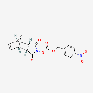 molecular formula C17H14N2O7 B8263389 Rel-(3aR,4S,7R,7aS)-1,3-dioxo-1,3,3a,4,7,7a-hexahydro-2H-4,7-methanoisoindol-2-yl (4-nitrobenzyl) carbonate 