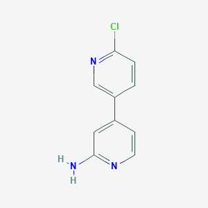 molecular formula C10H8ClN3 B8263391 6-Chloro-[3,4'-bipyridin]-2'-amine 