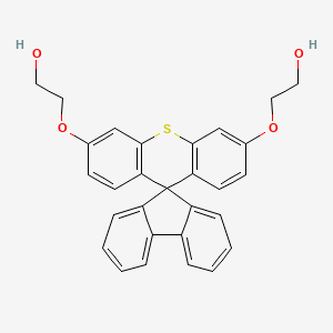 molecular formula C29H24O4S B8263413 2,2'-(Spiro[fluorene-9,9'-thioxanthene]-3',6'-diylbis(oxy))bis(ethan-1-ol) 