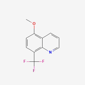 molecular formula C11H8F3NO B8263535 5-Methoxy-8-(trifluoromethyl)quinoline 