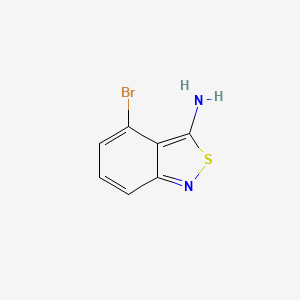 molecular formula C7H5BrN2S B8263543 4-Bromobenzo[c]isothiazol-3-amine 