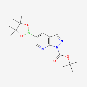 tert-Butyl 5-(4,4,5,5-tetramethyl-1,3,2-dioxaborolan-2-yl)-1H-pyrazolo[3,4-b]pyridine-1-carboxylate