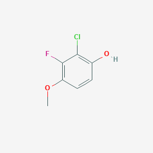 molecular formula C7H6ClFO2 B8263599 2-Chloro-3-fluoro-4-methoxyphenol 